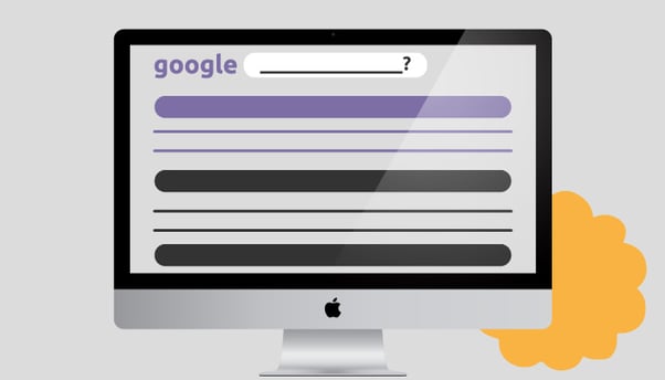 uma tela representando com a imagem da pesquisa do google dando destaque para a posição zero