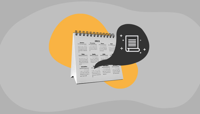 Imagem de um calendário