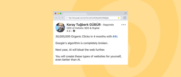Print de tela de Koray Tuğberk.