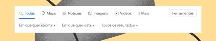 Google Imagens, Google Maps, Google Notícias, Google Finanças, Google Livros, Google Voos