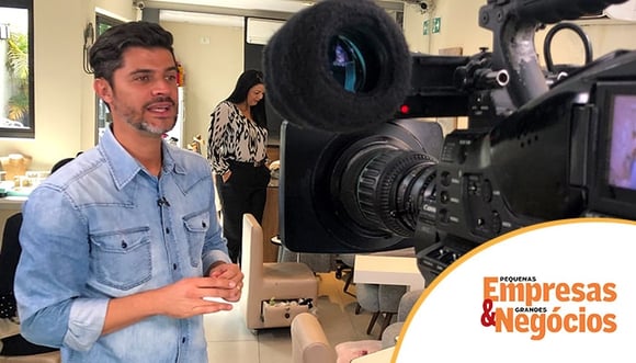 O sócio da Prosperidade Conteúdos, Luiz Bernardo, em entrevista para a TV Globo.